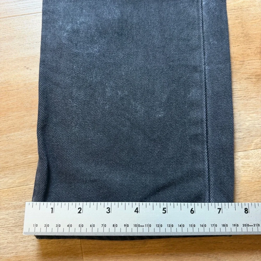 Levi's 501 Original Fit Jeans Mens 30x32 Black Button Fly Straight Leg Denim